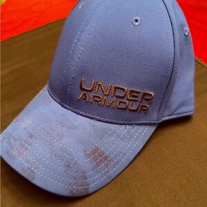 Under Armour Blue and Brown Logo Cap